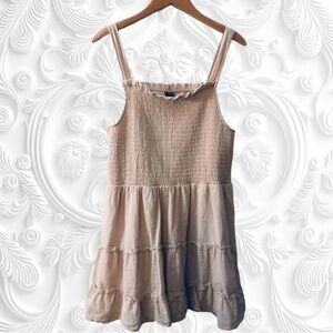 Wild Fable Tan Tiered Ruffle Skirt Dress Size XXL